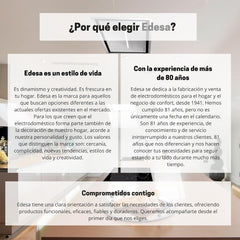 Edesa Congelador Horizontal EZH-0611, Altura 0.84 m, Termostato Ajustable, Fácil Limpieza, Alarma Integrada, Bajo Nivel Sonoro, Gran Capacidad 59 l,