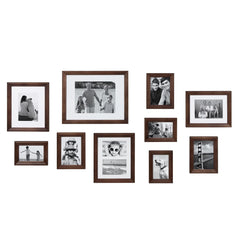 10-Piece Wood Gallery Wall Picture Frame Set, Decorative Photo Display Frames for Living Room, Bedroom and Home Decor