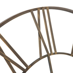 Modern Round Metal Wall Clock, Decorative Circular Hanging Clock for Living Room, Bedroom and Office
