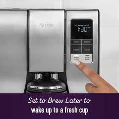10-Cup Programmable Coffee Maker – Thermal Carafe with Strong Brew Selector