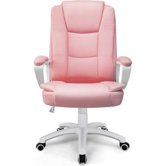 Big and Tall Executive Office Chair, High Back Ergonomic Leather Chair, 400 lb Capacity