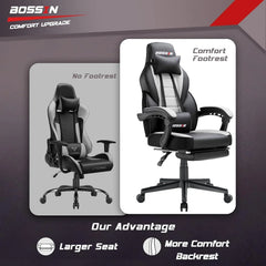 Racing Style Gaming Chair, 300 lbs Big and Tall High Back Computer Chair