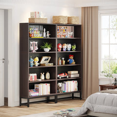70.87 Inch Tall 5-Tier Bookcase, Large Bookshelf with 31.5 Inch Wide Storage