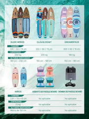 Niphean Tabla Paddle Surf Hinchable para Adultos con Todos los Accesorios, 320cm Paddle Surf Hinchable para Todos los Niveles, Sup Capacidad 200kg