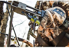 Lightweight Aluminum Climbing Treestand with Padded Seat, 300 Lb. Capacity, Safety Harness Included