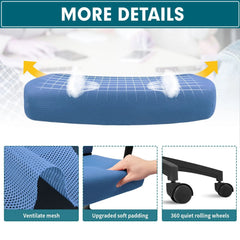 Ergonomic Mesh Office Chair with Lumbar Support, Breathable Computer Desk Chair