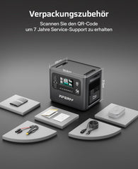 AFERIY 2800W Tragbare Powerstation, 2048Wh LiFePO4 In 1,5h Schnellladbar, 13 Ausgänge, Reine Sinuswelle 230V, USV, Erweiterbar Auf 4096Wh, Solar