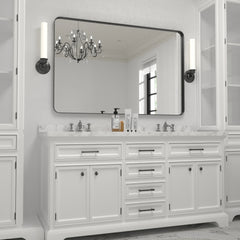 Wall Mirror Vanity Mirror, Bathroom Mirror with Rounded Corners, 1 Piece