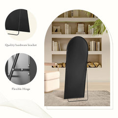 Full Length Mirror with Stand, Aluminum Alloy Frame Full Body Floor Mirror for Bedroom and Cloakroom