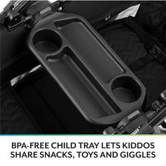 2-in-1 All-Terrain Baby Stroller Wagon with Canopy and Storage - Gray