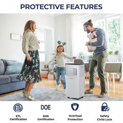 8000 BTU 3-in-1 Air Cooler with Dehumidifier and Fan Mode