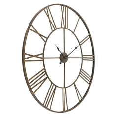 Modern Round Metal Wall Clock, Decorative Circular Hanging Clock for Living Room, Bedroom and Office