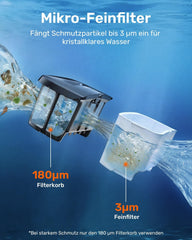 (2026 Neu) Gosvor Poolroboter Wand und Boden, Wasserlinie, Flachzone 4-in-1, Bis zu 200 Min. Laufzeit, Leichtgewicht 6,9 KG, 3μm Ultrafeiner Filter,