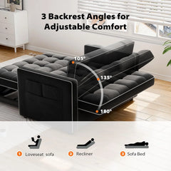 3-in-1 Convertible Sleeper Sofa Bed