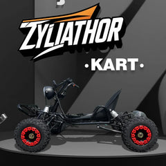 Kart Eléctrico 48V para Adultos y Niños - Motor 2000W (12-37 mph), Llantas Todo Terreno 6'', Batería 10.4Ah (Autonomía 12+ Millas), Capacidad 200 kg,