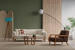 Lyke 3 Sitzer Bettsofa - Sahne