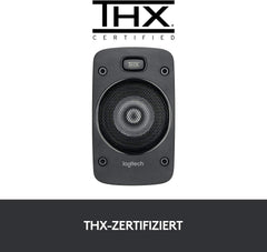 Logitech Z906 5.1 Sound System, Lautsprecher mit 1000 Watt Surround Sound, THX, Mehrere Audio-Eingänge, Fernbedienung, EU Stecker, PC/PS4/Xbox/Stereo-