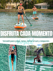 Niphean Tabla Paddle Surf Hinchable para Adultos con Todos los Accesorios, 320cm Paddle Surf Hinchable para Todos los Niveles, Sup Capacidad 200kg