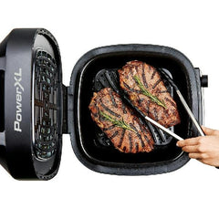 6-Qt 12-in-1 Grill and Air Fryer Combo, 1550W, Stainless Steel