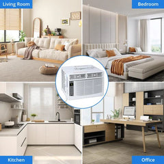 6,000 BTU 115V Window Air Conditioner with Reusable Filter, for Rooms Up to 250 Sq. Ft.