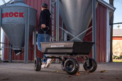 7-Cubic-Foot Poly Dump Garden Cart with No-Flat Tires, 1,200-Lb. Capacity, Black