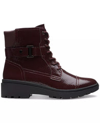 Women's Lace-Up Buckle Ankle Boots, Stylish Casual Boots with Decorative Details for Everyday Wear