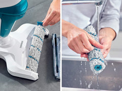 Leifheit Set Akku Saugwischer Regulus Aqua PowerVac inkl. Zubehör, saugen und wischen, Leichter Nasssauger mit leistungsstarken 24V, kabelloser