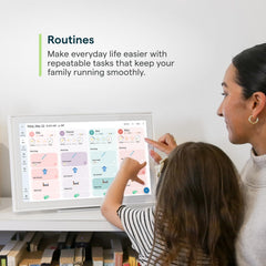 15 Inch Digital Wall Planner & Chore Chart, Smart Family Calendar Organizer Display for Home Organization