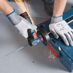 Professional 12V System Akku Winkelschleifer GWS 12V-76 (inkl. 2x 3.0Ah Akku, Schnellladegerät GAL 1230 CV, 1x Carbide Multi Wheel, 2x Trennscheibe