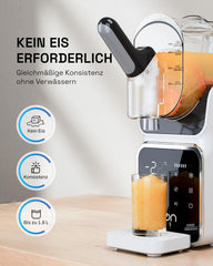 HBN Slush Maschine 2L Softeismaschine für Zuhause mit Selbstreinigende, kein Eis nötig, 6 Programme für Slushies, Cocktails, Margaritas, Frappés &