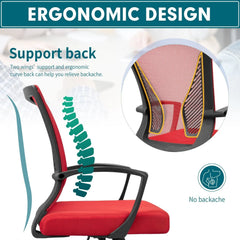 Ergonomic Mesh Office Chair with Lumbar Support, Breathable Computer Desk Chair