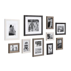 10-Piece Wood Gallery Wall Picture Frame Set, Decorative Photo Display Frames for Living Room, Bedroom and Home Decor