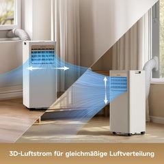 DREAME P-Wind10 7000 BTU Tragbare Klimaanlage, 3-in-1: Kühler & Entfeuchter & Ventilator. 3D Airflow, App- & Fernsteuerung, Schlafmodus,