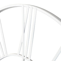 Modern Round Metal Wall Clock, Decorative Circular Hanging Clock for Living Room, Bedroom and Office