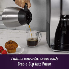 10-Cup Programmable Coffee Maker – Thermal Carafe with Strong Brew Selector