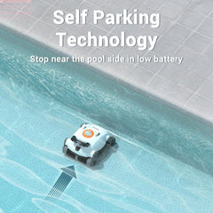 Cordless Robotic Pool Cleaner, Automatic Wall Climbing Pool Vacuum for Swimming Pool Cleaning