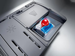 Bosch - Lavavajillas Libre Instalación, 60 cm, Serie 4, Home Connect, Motor EcoSilence, Acero, SMS4EMI06E