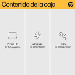 HP 15-fd0163ns- Ordenador portátil de 15.6" Full HD (Intel Core i5-1334U, 16GB RAM, 512GB SSD, Intel Iris Xe Graphics, Windows 11) Silver - Teclado