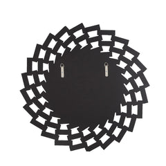 Round Sunburst Wall Mirror, Decorative Accent Mirror for Living Room, Bedroom and Entryway Home Decor