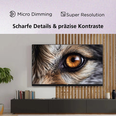 JVC Fernseher 40 Zoll Smart TV VIDAA Full HD HDR Fernseher mit 100 cm Bildschirmdiagonale und integriertem Triple-Tuner, LED TV LT-40VDF2555 (2026)