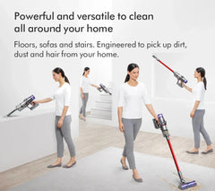 2026 Dyson V11 Extra Aspiradora Escoba Inalámbrica – Hasta 60 minutos de autonomía – Acabado Níquel y Rojo