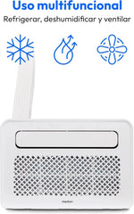 MEDION Smart Split Aire Acondicionado Caravana P502 (5000 BTU, 3 en 1, Refrigeración, Deshumidificación, Ventilador, hasta 12 m², ideal para caravanas