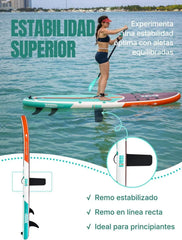 Niphean Tabla Paddle Surf Hinchable para Adultos con Todos los Accesorios, 320cm Paddle Surf Hinchable para Todos los Niveles, Sup Capacidad 200kg