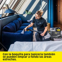Kärcher Lava-aspiradora Puzzi 8/1, para tapicerías y superficies textiles, depósito: 8 l, caudal de pulverización: 1 l/min, superficie: 12-18 m²/h,