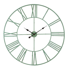 Modern Round Metal Wall Clock, Decorative Circular Hanging Clock for Living Room, Bedroom and Office