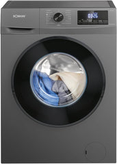 Bomann Waschmaschine 8kg | max. 1400 U/min | 10 Jahre Motor-Garantie | robuster, leiser & langlebiger Invertermotor | 15 Waschprogramme | LED-Display