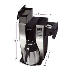 10-Cup Programmable Coffee Maker – Thermal Carafe with Strong Brew Selector