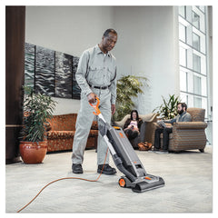 15-Inch Commercial Upright Vacuum Cleaner with Intellibelt, for Carpet and Hard Floors, Gray