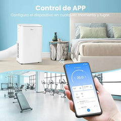 MIDEA Pingüino Aire Acondicionado Portátil 3 en 1 | 3000 Frigorías / 12000 BTU | Air conditioner Silencioso 43m2 - Deshumidificador Ventilador