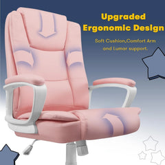Big and Tall Executive Office Chair, High Back Ergonomic Leather Chair, 400 lb Capacity